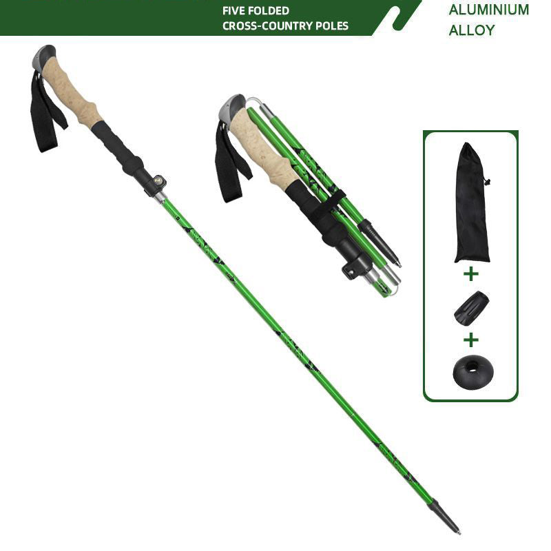 Adjustable Walking Stick Trekking Aluminum alloy Climbing Stick