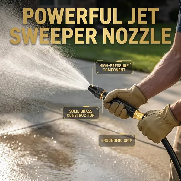 ✨Heavy Duty Adjustable Twist Hose Nozzle Jet Sweeper Nozzle